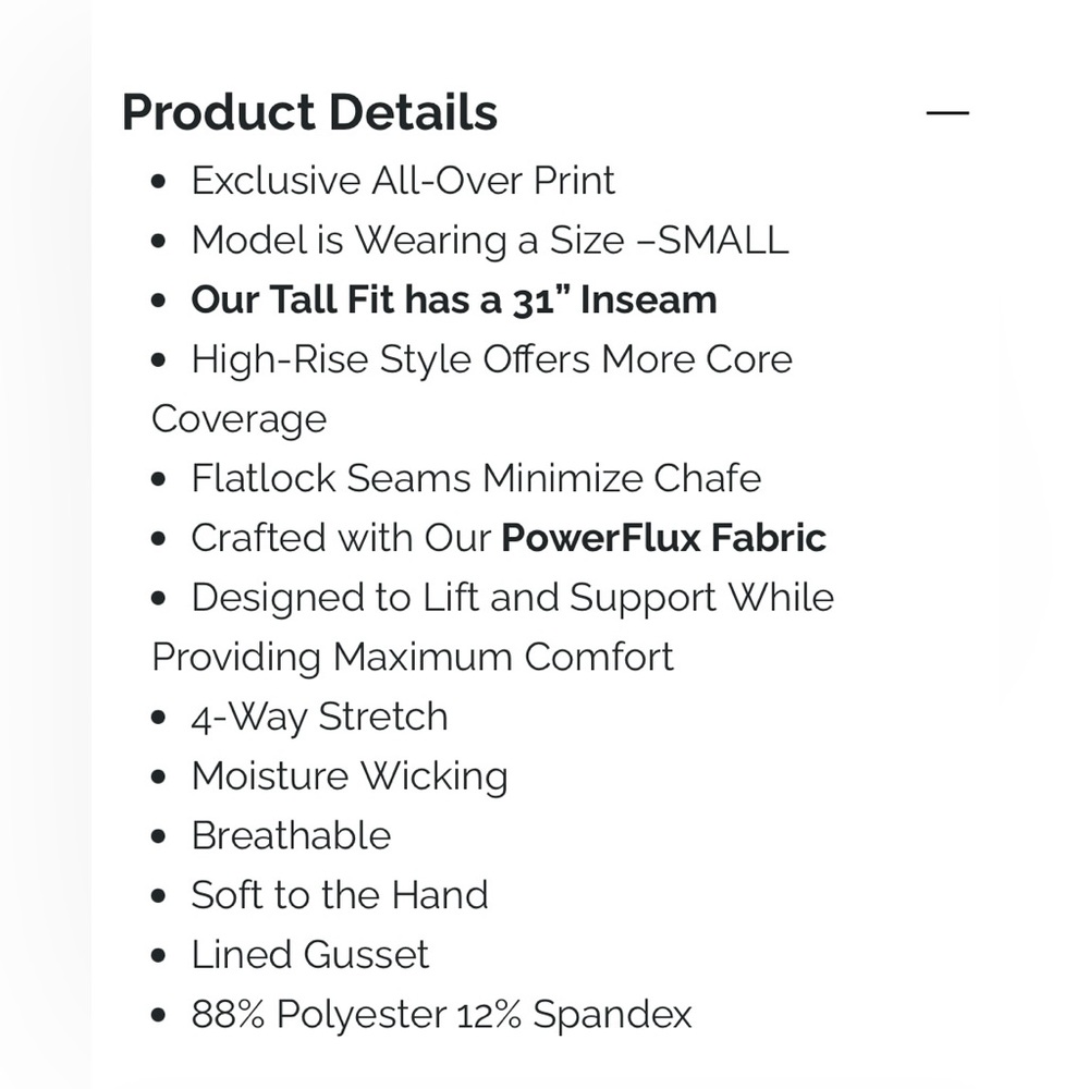 New - Ethika High Wasted Tight - Picture 6 of 7